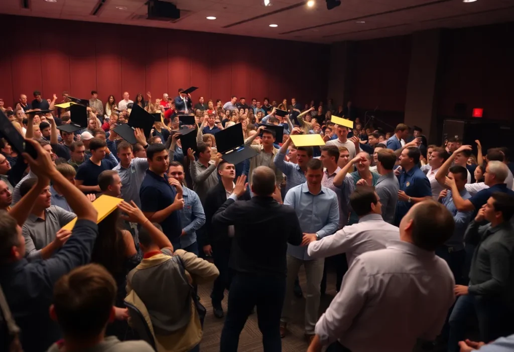 Chaos at College Debate Event