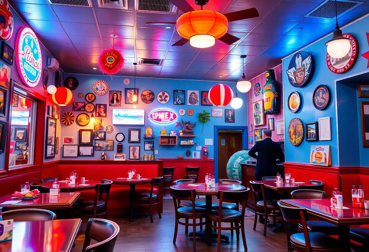 Interior view of the newly opened Chi-Chi's restaurant showing guests enjoying their meals.