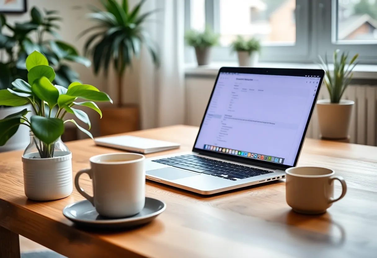 Cozy Home Workspace for Remote Work