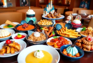 An array of delicious dishes from Walt Disney World restaurants