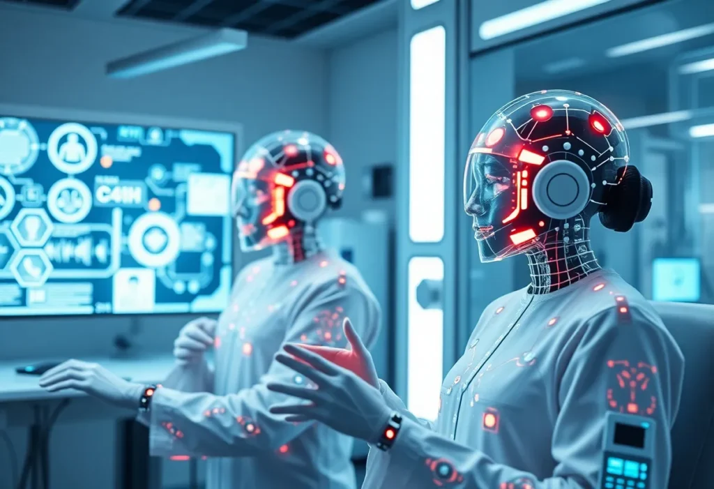 Conceptual image of digital twins in a healthcare setting