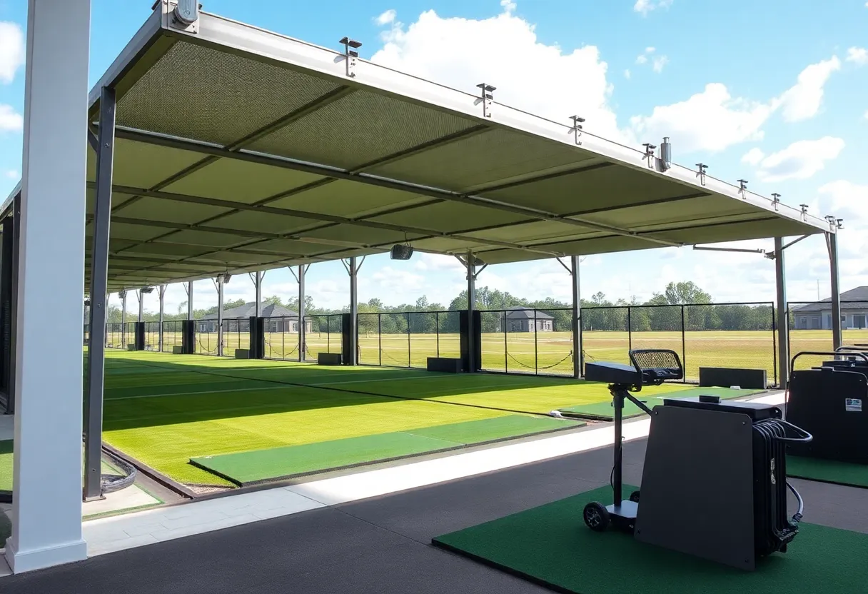 High-tech driving range at Dubsdread Golf Course in Orlando