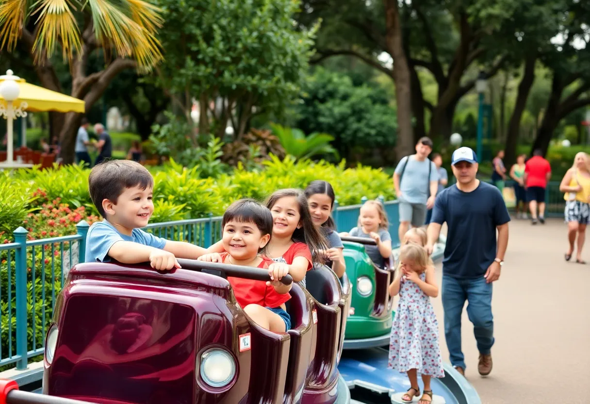 Families enjoying attractions in Orlando Florida