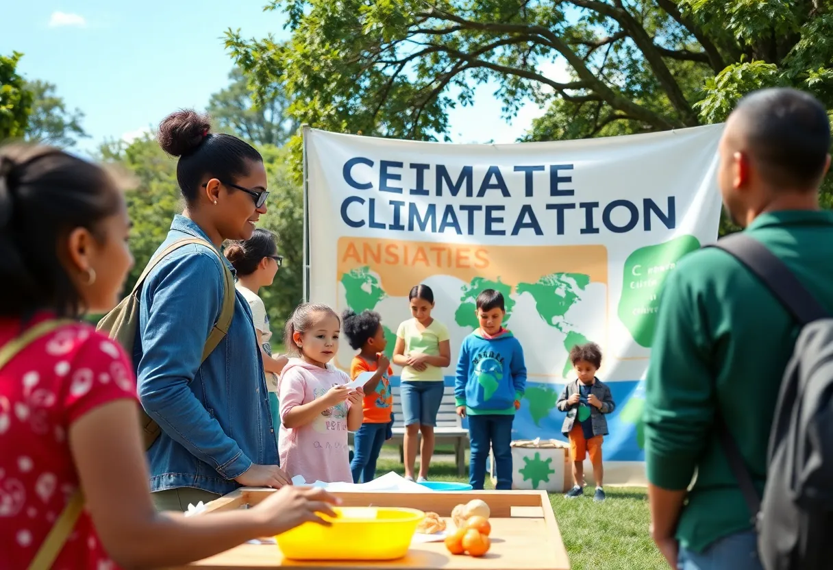 Community members participating in Florida Climate Week activities