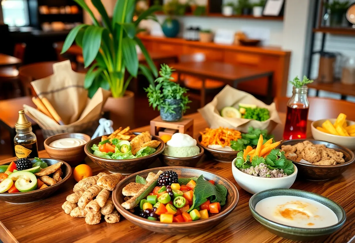A variety of healthy meals from Orlando's meal prep services.