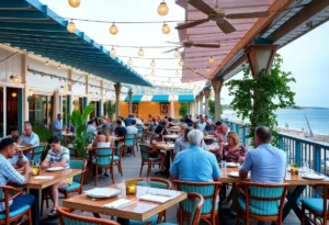 Guests dining at Helena Modern Riviera during Orlando's Magical Dining event
