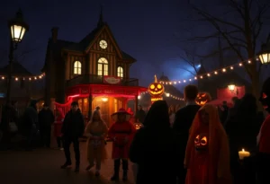 A haunted house at SeaWorld Orlando's Howl-O-Scream event