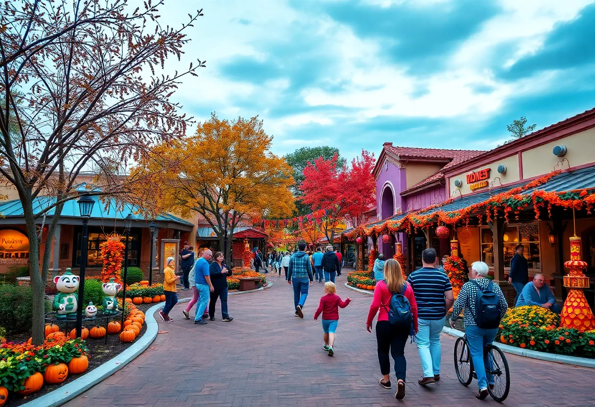 Families enjoying fall and winter events in Kissimmee, Florida