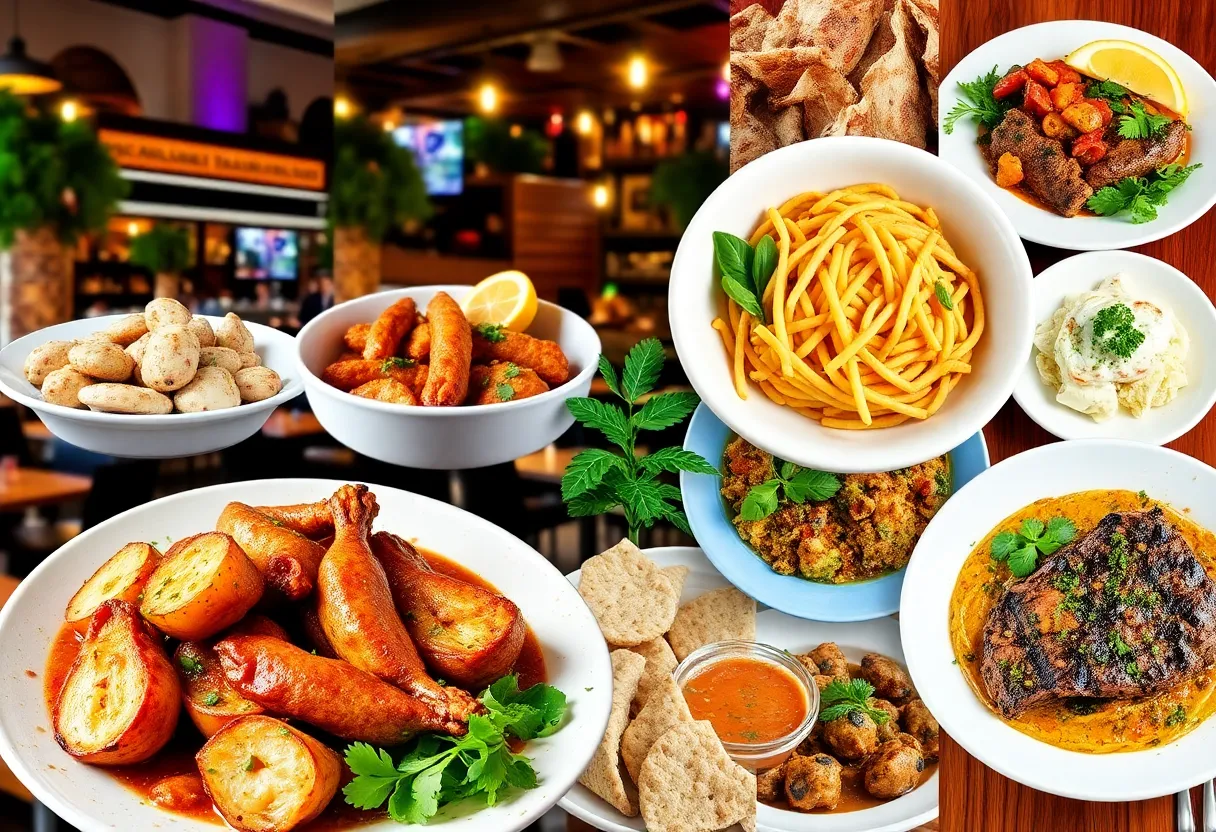 A selection of diverse dishes from Miami restaurants