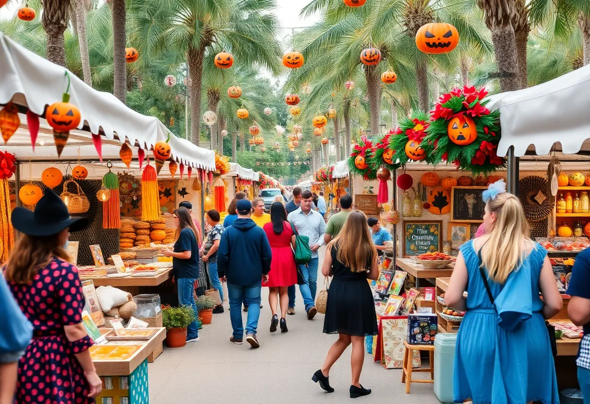 Vibrant scene from the Milk Mart's Spooky Soirée Festival in Orlando