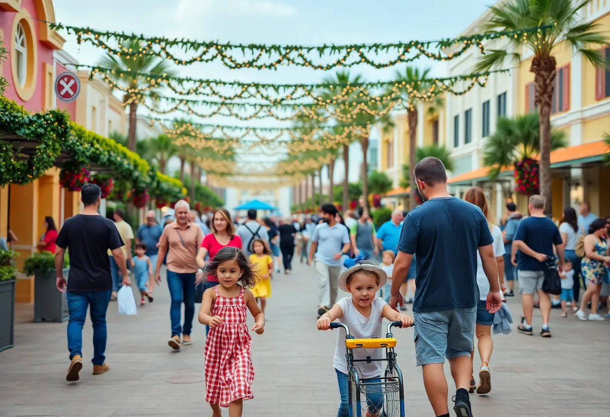 Families enjoying outdoor events in Orlando