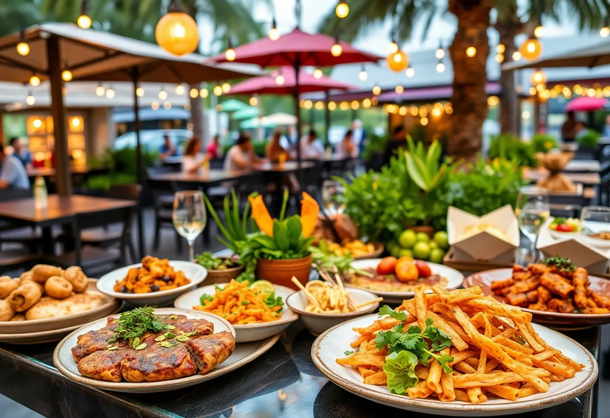 A variety of culinary dishes featured in Orlando's Magical Dining program.