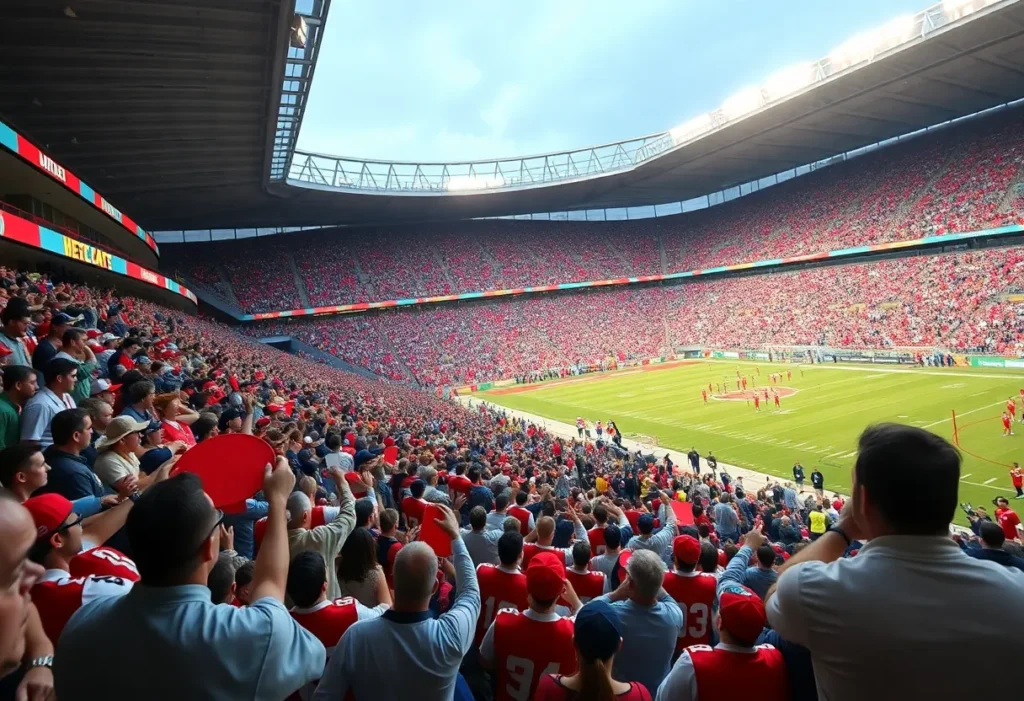 A packed stadium for the Orlando Storm football game