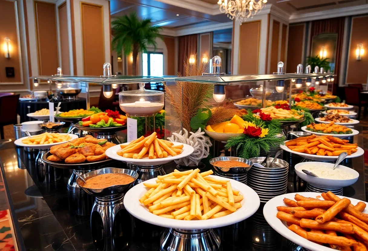 Thanksgiving buffet at a hotel in Orlando