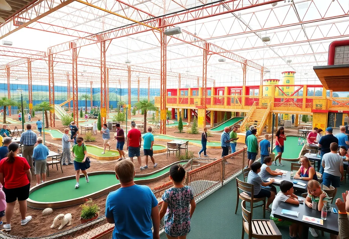 Construction of PopStroke Miniature Golf Complex in Orlando