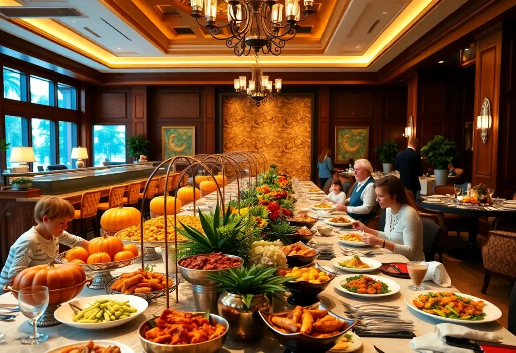 Lavish Thanksgiving buffet at Four Seasons Resort Orlando