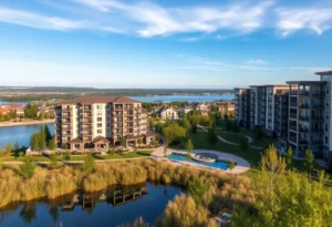 Image of The Edgewater lakefront apartment community in Orlando