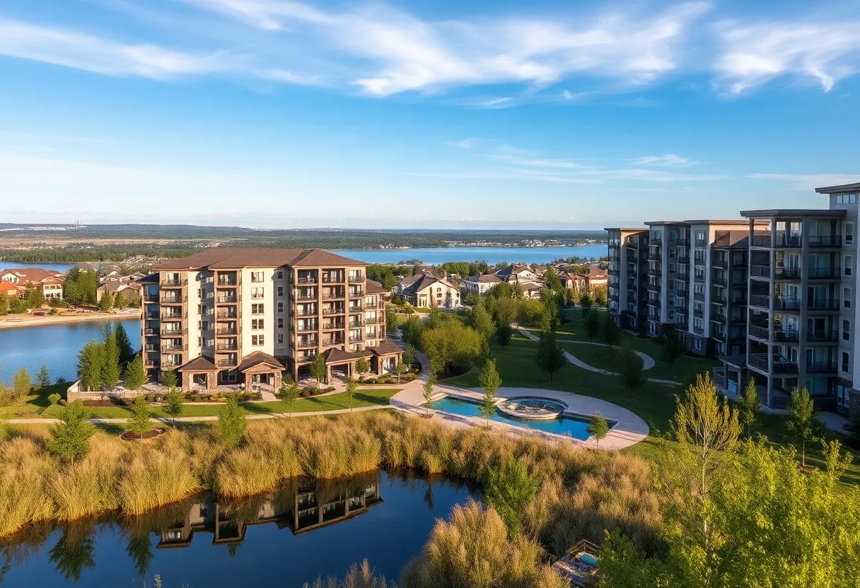 Image of The Edgewater lakefront apartment community in Orlando