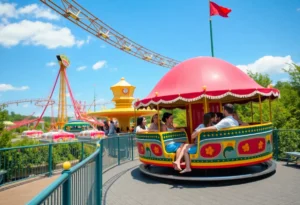 Guests enjoying rides at Universal Orlando with new safety guidelines
