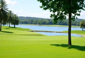 Stunning Golf Course View showing beautiful fairways and greens