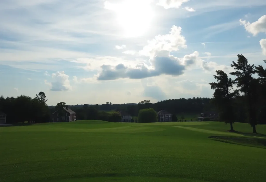 Close-up of a Beautiful Golf Course