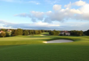 Close Up of a Beautiful Golf Course