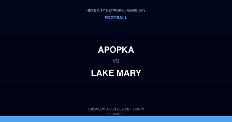 Apopka 13, Lake Mary 45