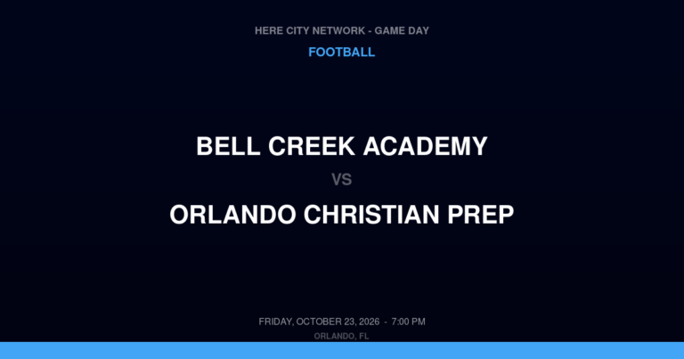 Bell Creek Academy 41, Orlando Christian Prep 6