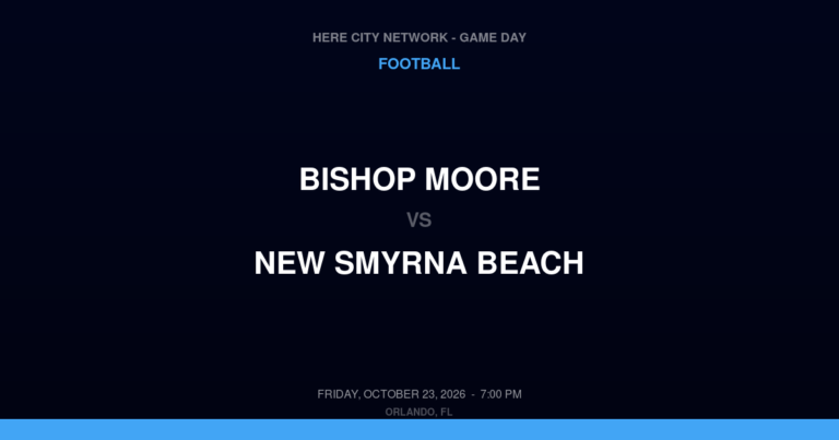 Bishop Moore 45, New Smyrna Beach 7