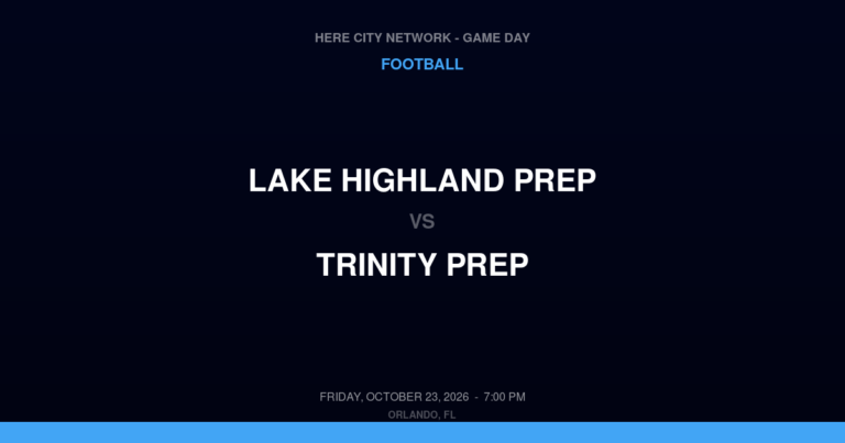 Lake Highland Prep 21, Trinity Prep 33
