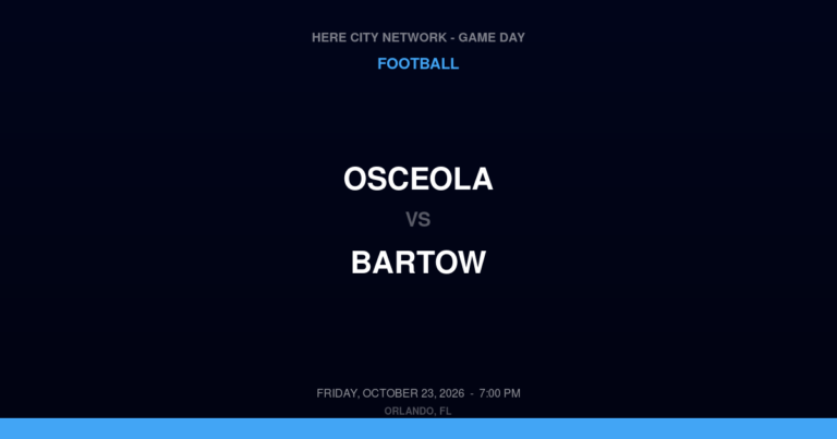 Osceola 13, Bartow 16