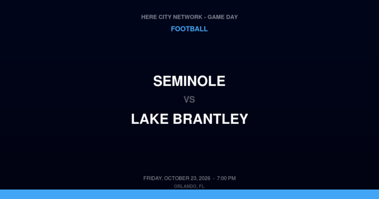 Seminole 14, Lake Brantley 7
