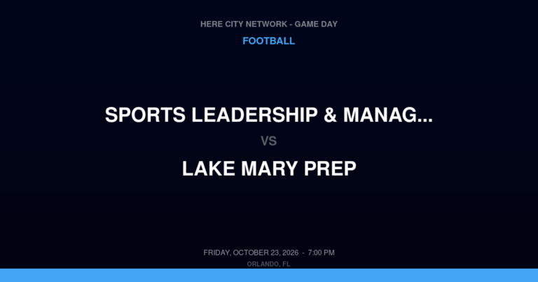 Sports Leadership & Management 41, Lake Mary Prep 24