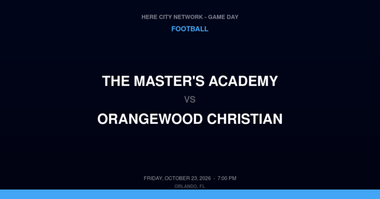 The Master's Academy 8, Orangewood Christian 43