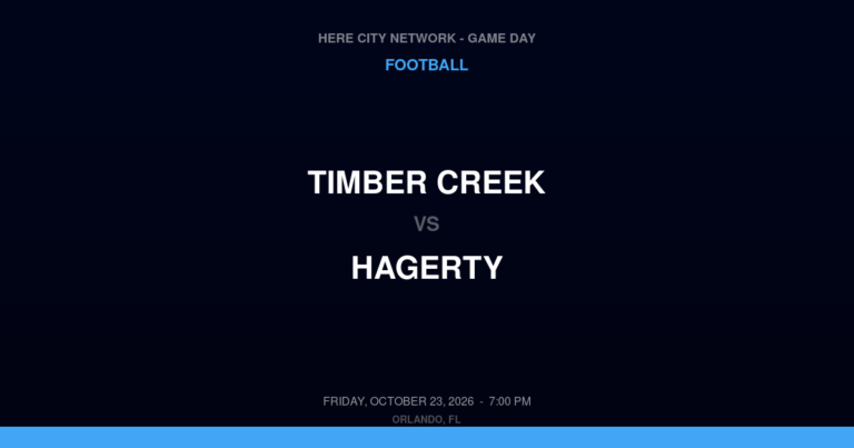 Timber Creek 33, Hagerty 20